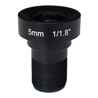 LM12-5MP-05MM-F2.5-1.8-LD1, LENS M12 5MP 5MM F2.5 1/1.8&quot; LOW DISTORTION