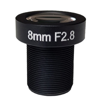 LM12-5MP-08MM-F2.8-1.8-ND1, LENS M12 5MP 8MM F2.8 1/1.8&quot; NON DISTORTION