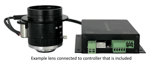 Motorized focus lens C-mount 20MP 25MM F2.8 for max sensorsize 1.1"