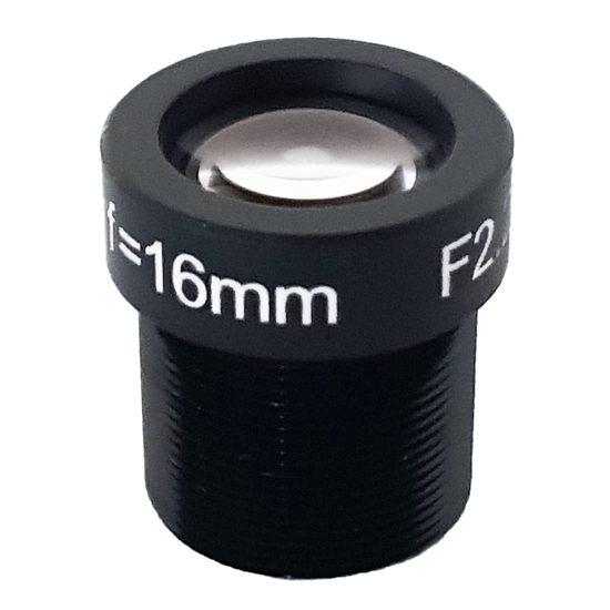 LM12-10MP-16MM-F2.2-1.5-ND1, LENS M12 10MP 16MM F2.2 2/3