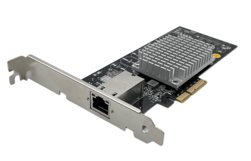 Adapter PCIe4x, 10GigE - 5GigE - 2.5GigE, without POE